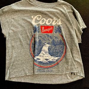 Coors crop top. Medium